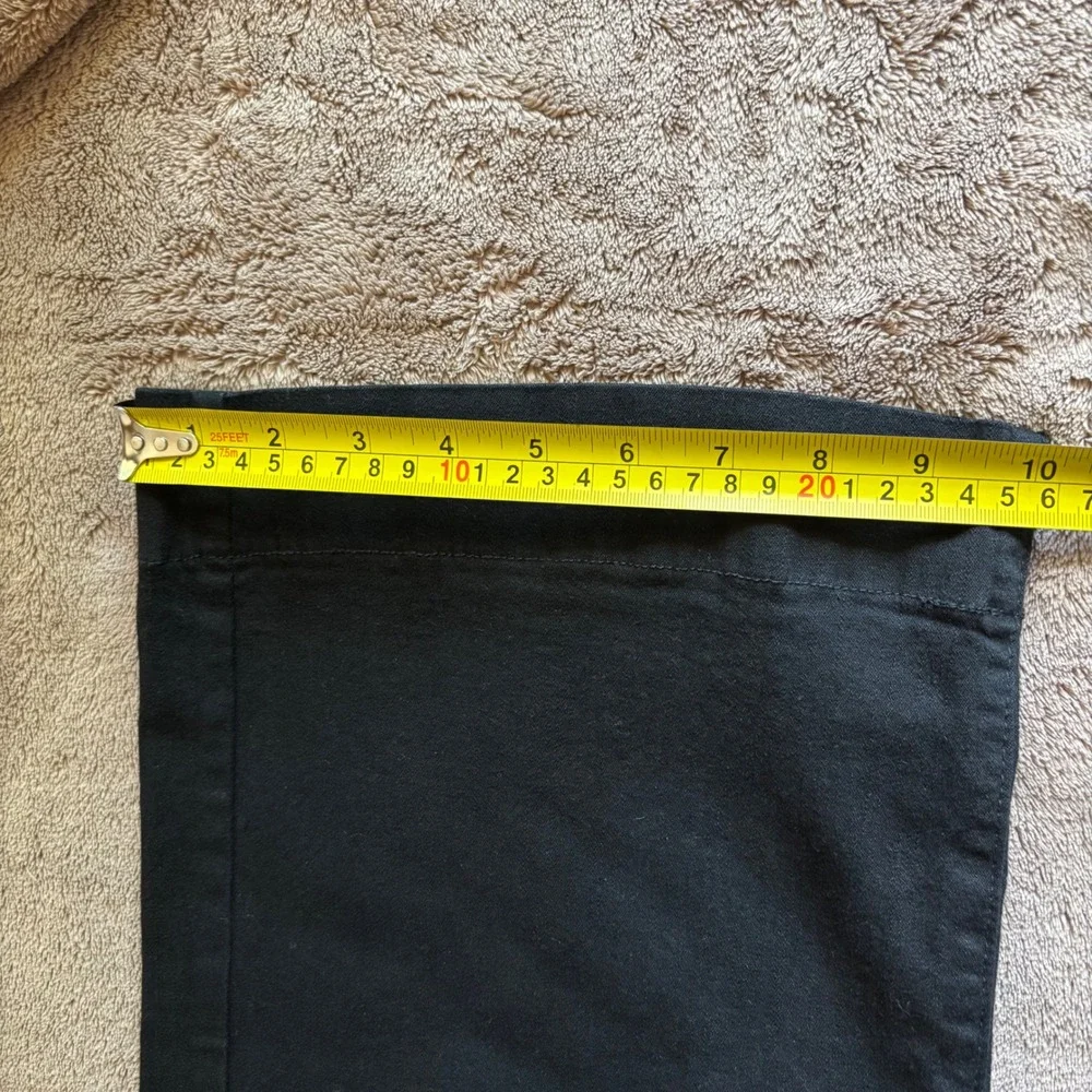 NYDJ Tummy Tuck Jeans Black Wide Leg Pants Butter Wash Made in USA 427B Size 8